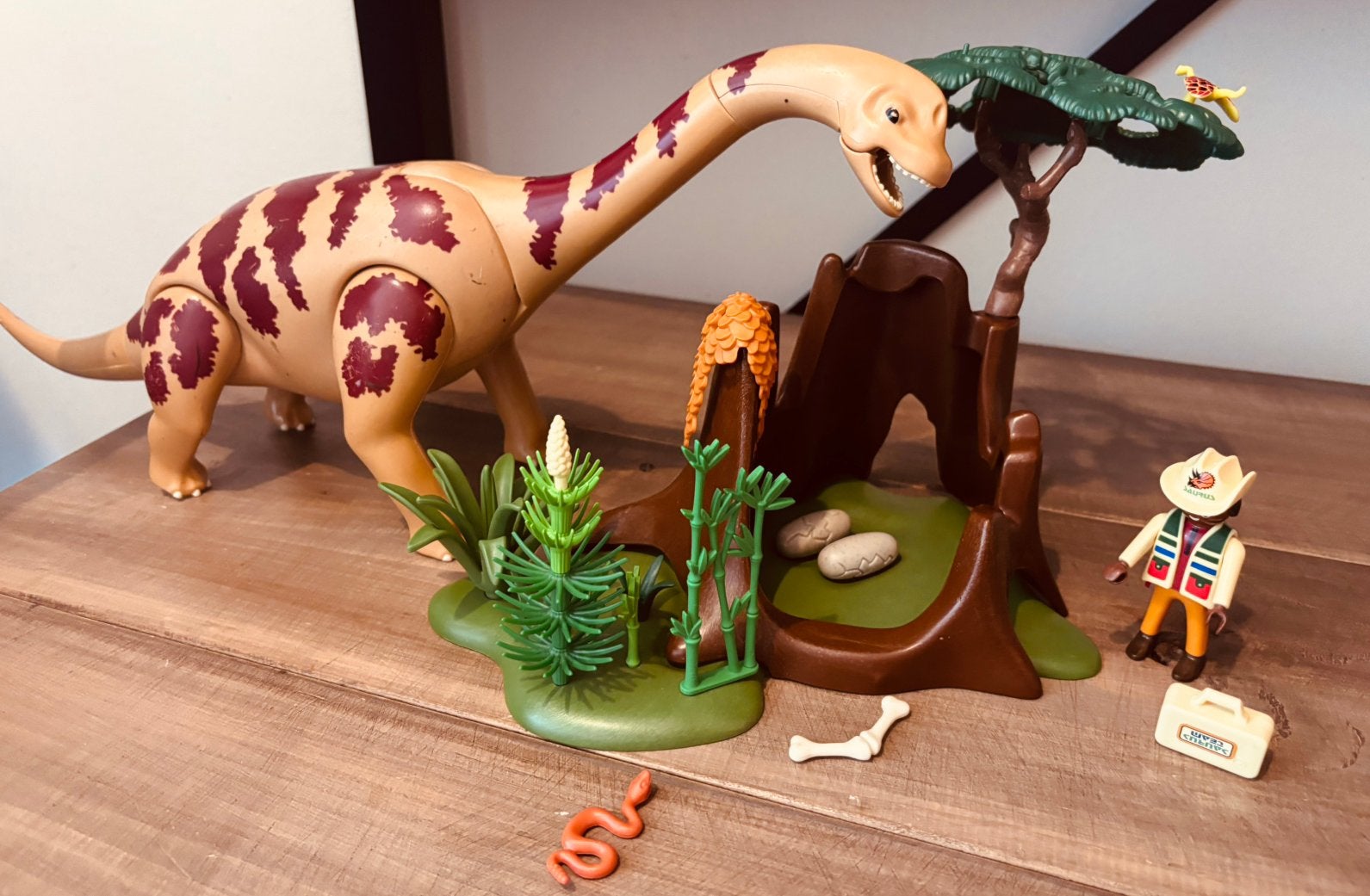 Playmobil Dinosaurus met onderzoeker en accessoires, Kinderen en Baby's, Ophalen of Verzenden, Gebruikt, Complete set, Overige typen