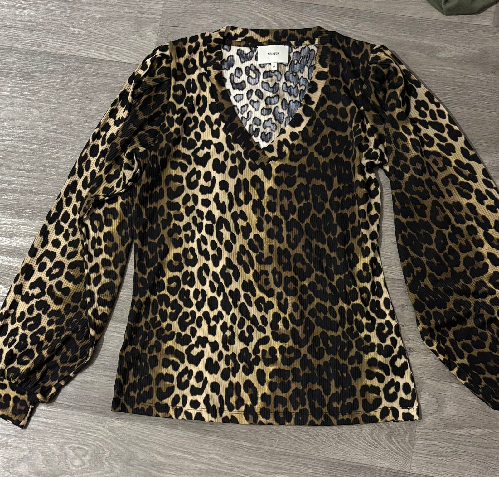 Bruine panterprint top van Shoeby, Ophalen of Verzenden, Zo goed als nieuw, Maat 38/40 (M), Bruin