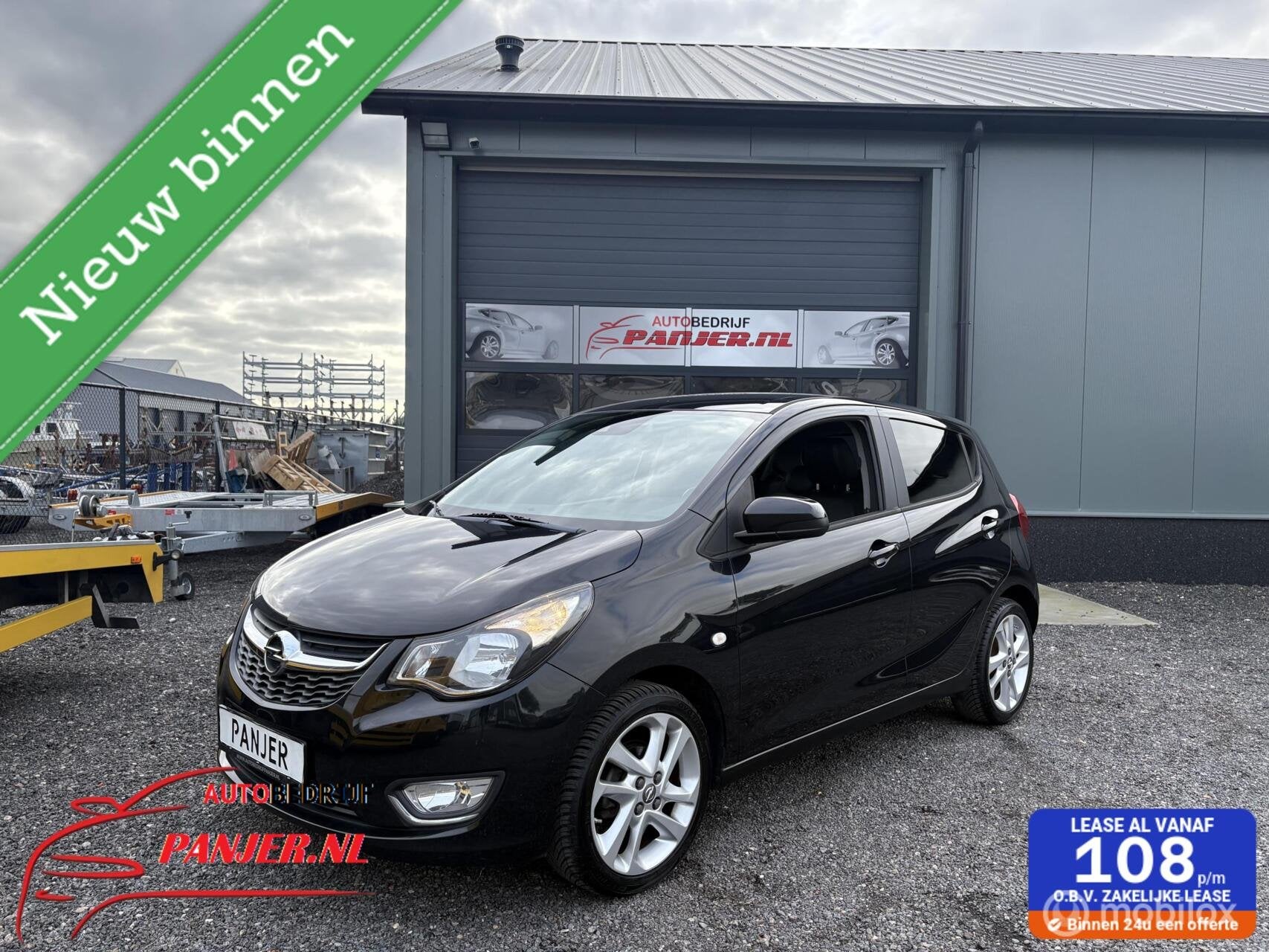Opel KARL 1.0 ecoFLEX Cosmo "AIRCO+CRUISE+LEDER+LMV", Voorwielaandrijving, 839 kg, Gebruikt, Zwart