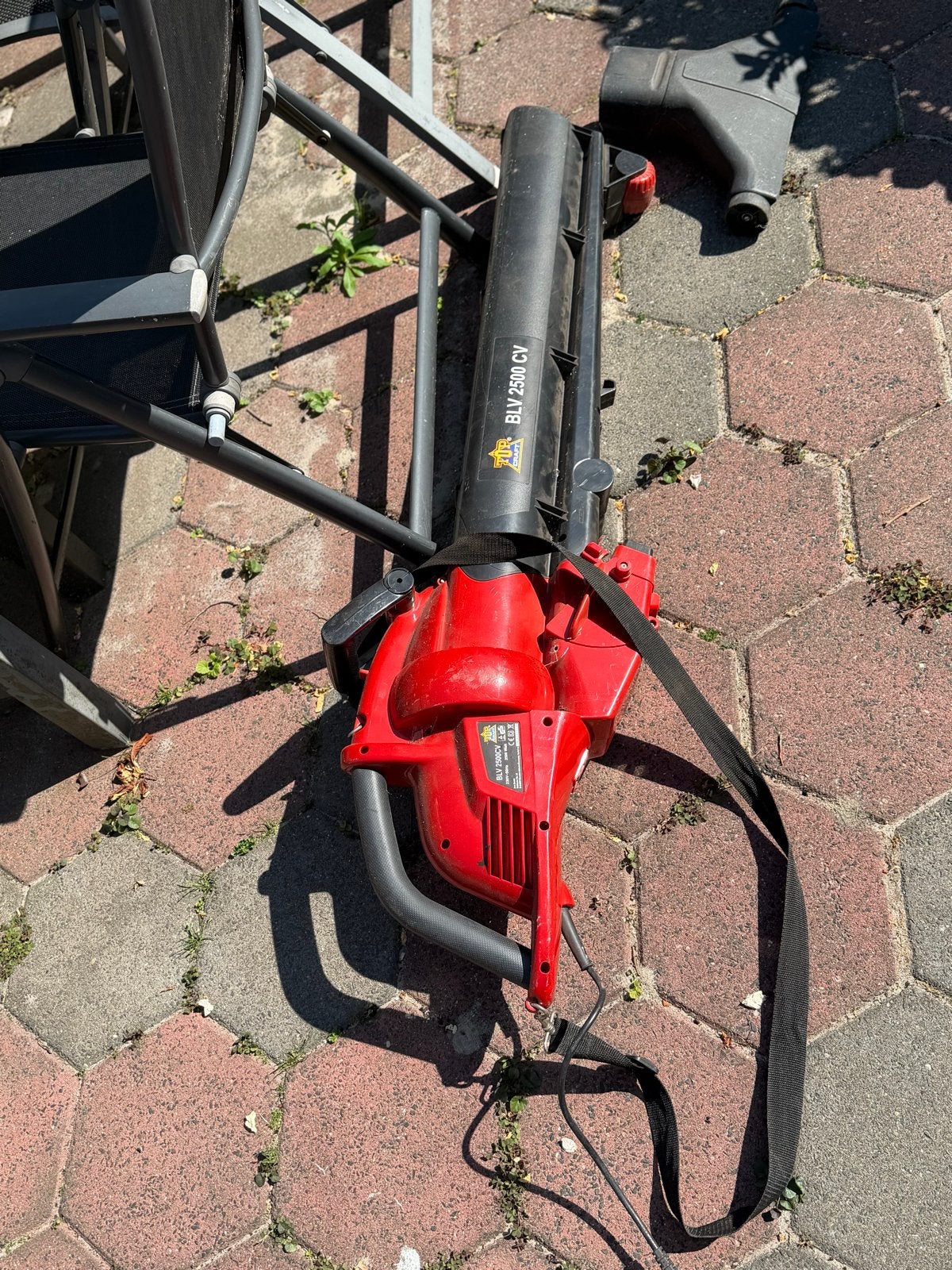 Top Craft BLV 2500 CV Bladblazer/Bladzuiger, Ophalen, Gebruikt, Met zuigfunctie, Handgedragen