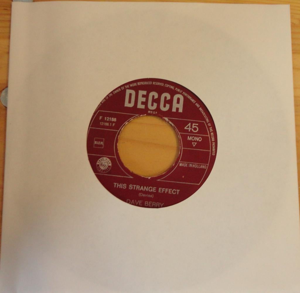Dave Berry > This strange effect, Cd's en Dvd's, Gebruikt, 7 inch, Single, Ophalen of Verzenden