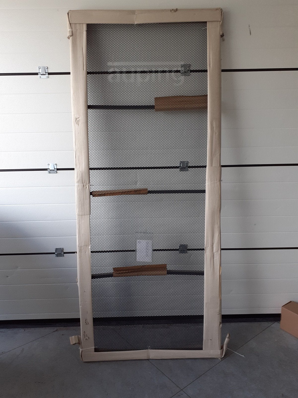 Auping spiraalbodems 90x210,  waarvan 1 vlak en 1 Elektrisch, Ophalen, 90 cm, Eenpersoons, 210 cm
