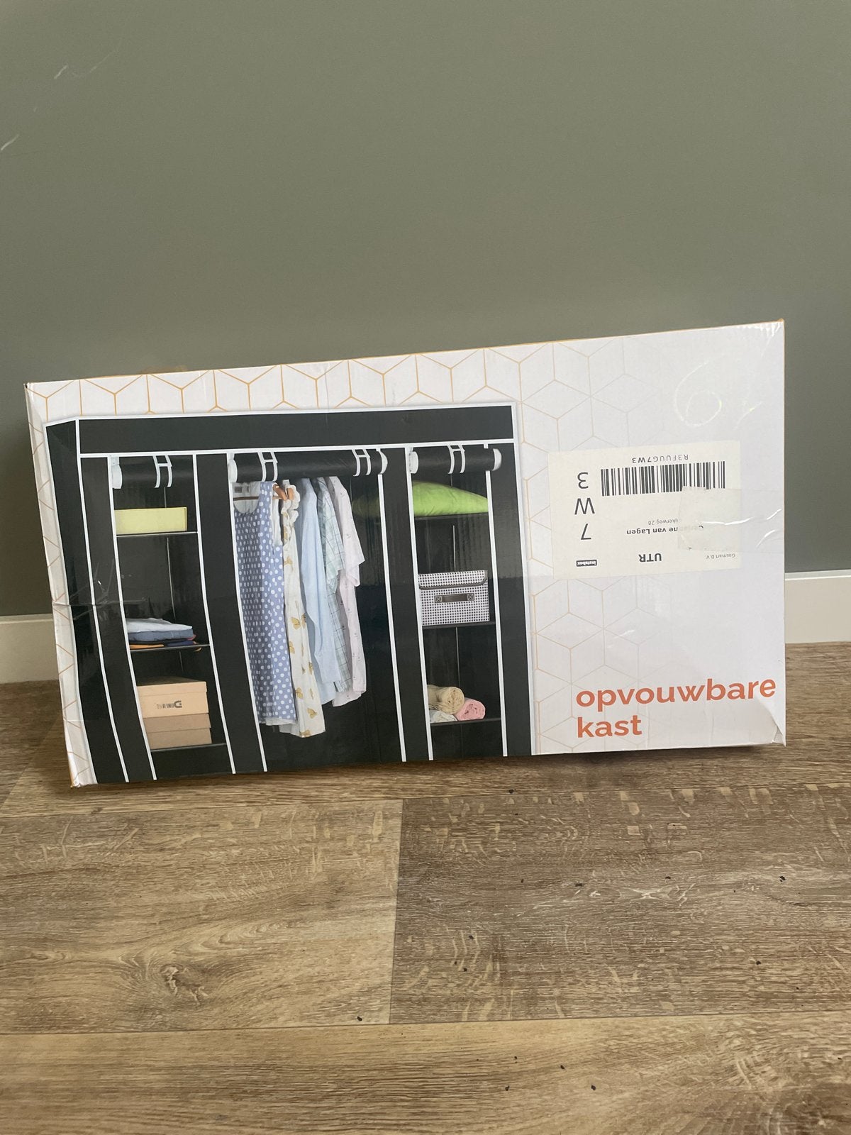Opvouwbare Kledingkast - Nieuw in Doos, Met plank(en), Kunststof, 100 tot 150 cm, Nieuw