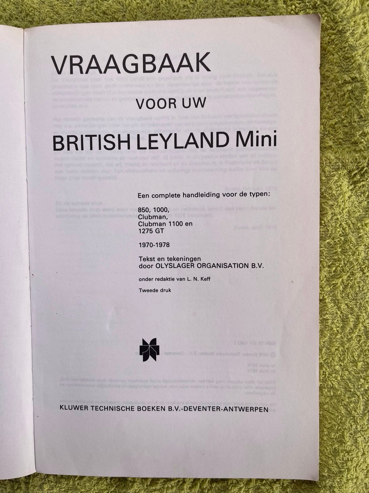 Vraagbaak British Leyland Mini (1970-1978), Ophalen of Verzenden, Gelezen, Overige merken