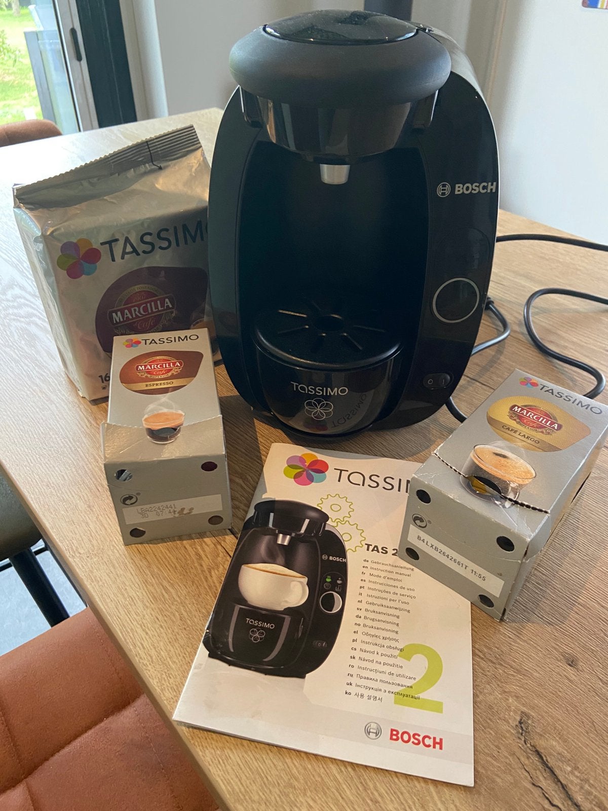 Te koop: Bosch koffieapparaat Tassimo, Ophalen, Zo goed als nieuw, Koffiemachine