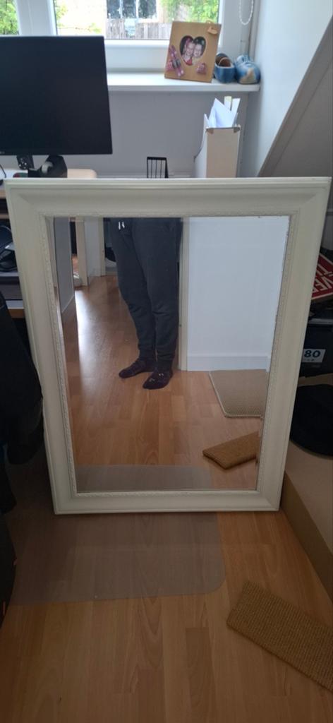 Klassieke spiegel, Huis en Inrichting, Woonaccessoires | Spiegels, Ophalen of Verzenden, Rechthoekig, Minder dan 100 cm