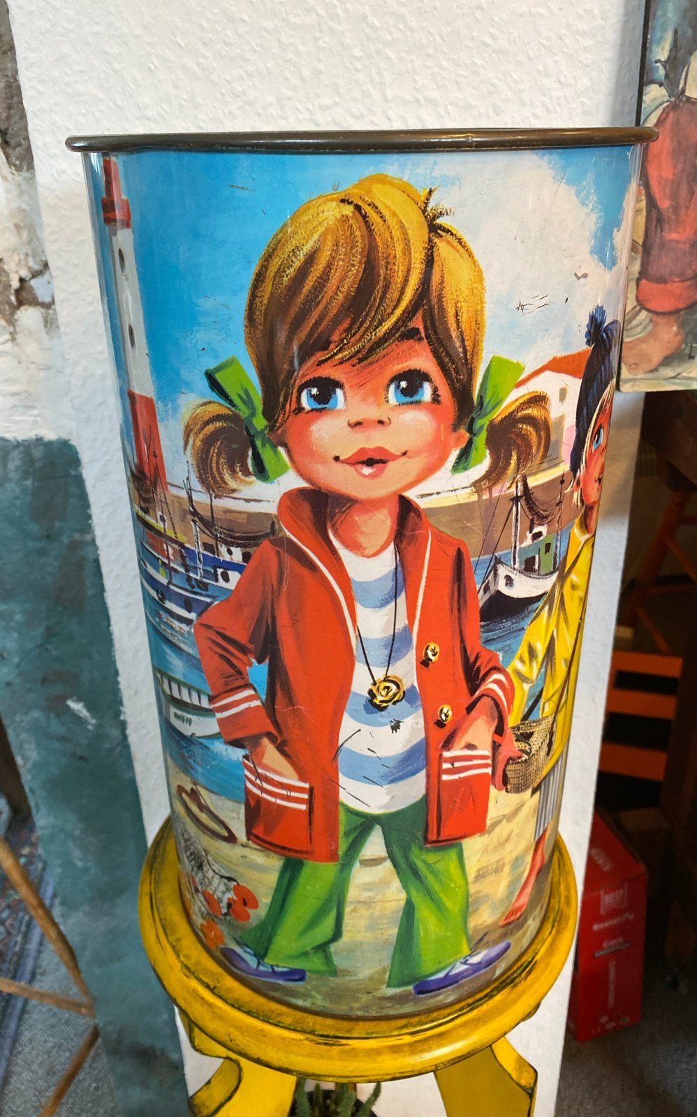 Vintage Persil Wasmiddelblik / Ton Jaren 70 - Poulbot Stijl, Ophalen of Verzenden