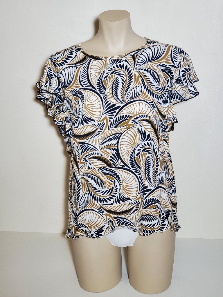 Studio Anneloes Sieta top maat XL – Off White Mustard, Black, Maat 46/48 (XL) of groter, Ophalen of Verzenden, Zo goed als nieuw