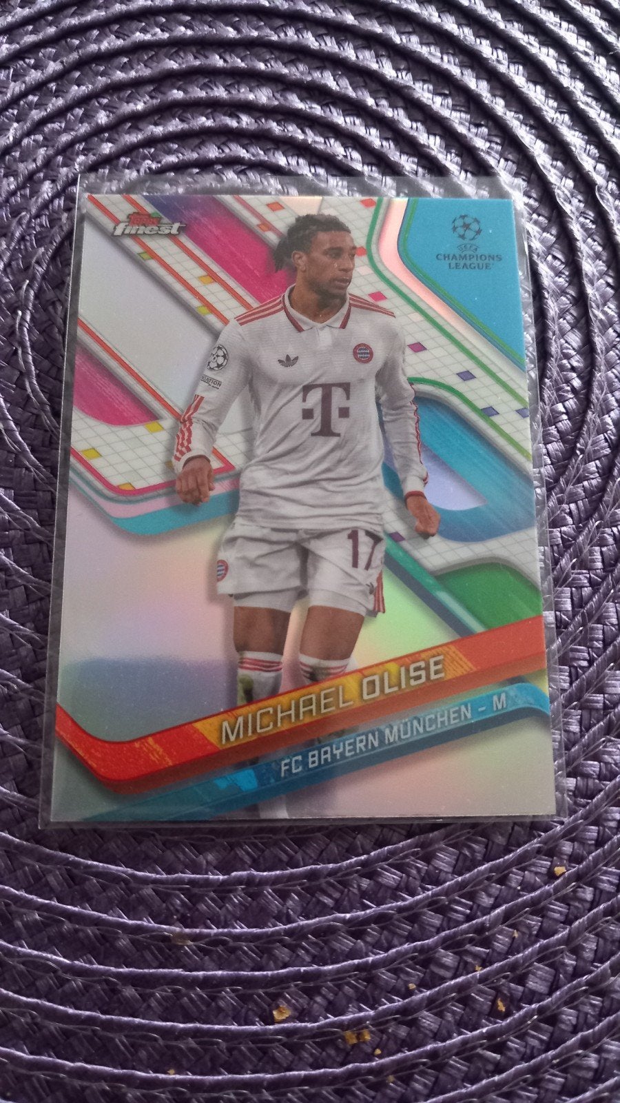 Michael Olise Topps Finest Champions League Voetbalkaart, Ophalen of Verzenden, Nieuw, Buitenlandse clubs, Spelerskaart