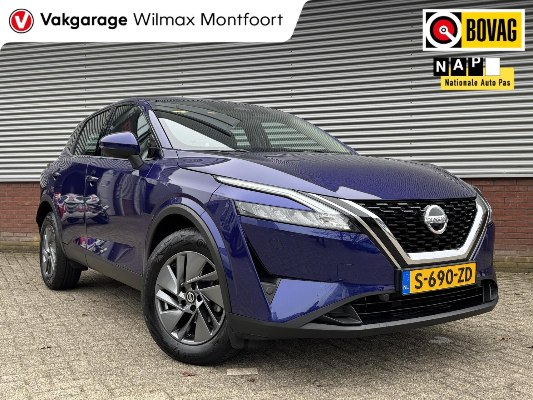 Nissan Qashqai 1.3 MHEV Xtronic 158 PK|Camera|ACC|Automaat|S, Auto's, Stof, Met garantie (alle), Blauw, Qashqai