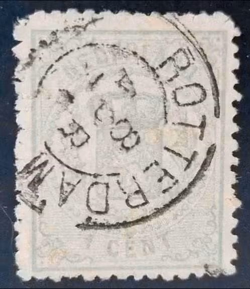 Nederland 1869-1871 - nvph 15 - Rijkswapen, Postzegels en Munten, Postzegels | Nederland, Ophalen of Verzenden, T/m 1940, Gestempeld