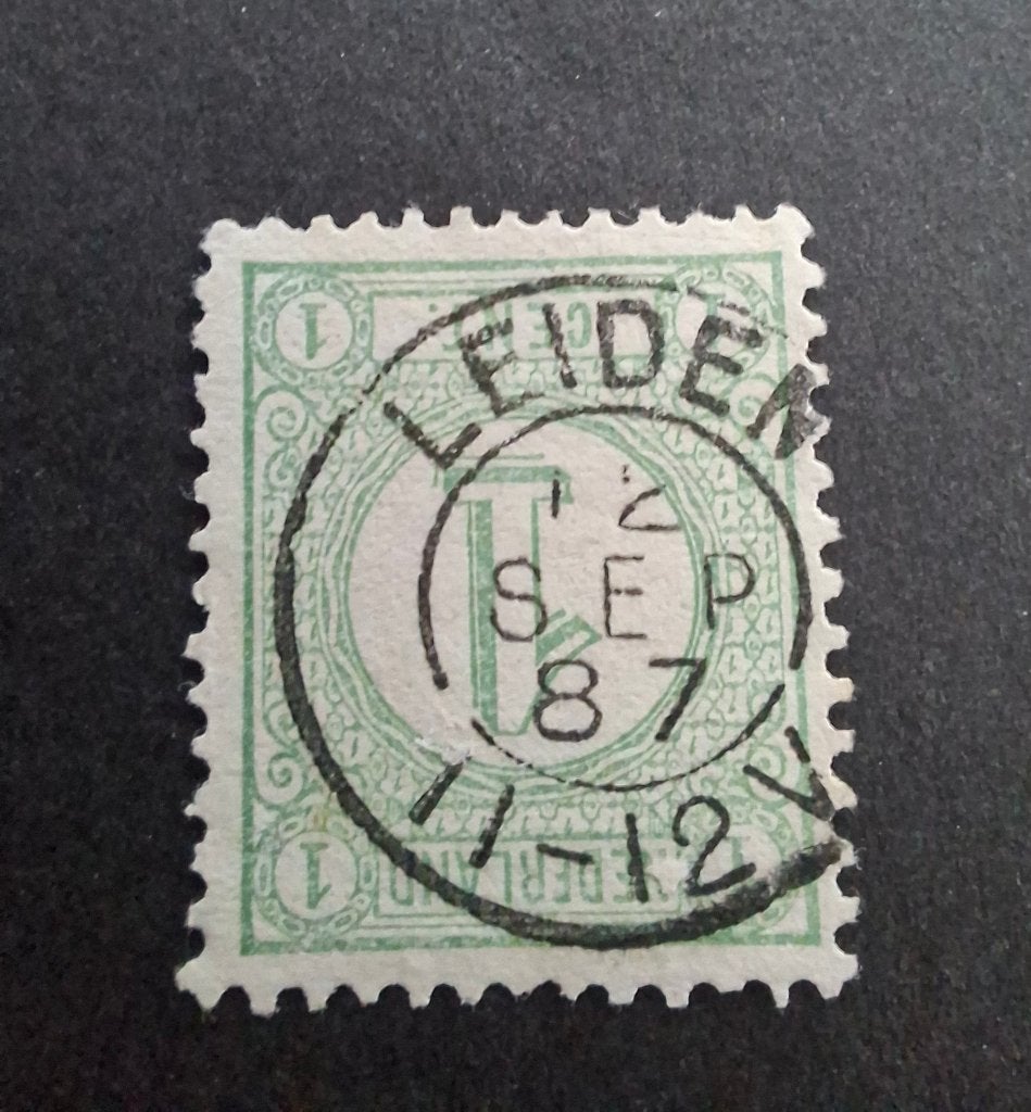 NVPH 31 kleinrondstempel Leiden, Verzenden, T/m 1940, Gestempeld