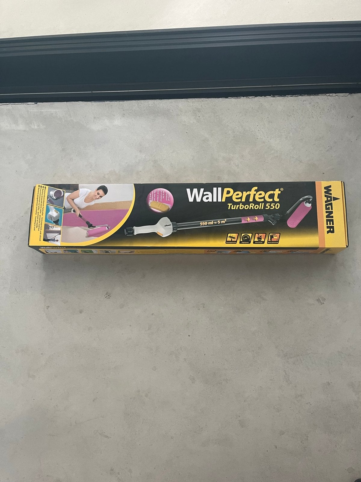 Wagner WallPerfect TurboRoll 550 verfroller, Doe-het-zelf en Verbouw, Ophalen of Verzenden, Nieuw, Verfroller