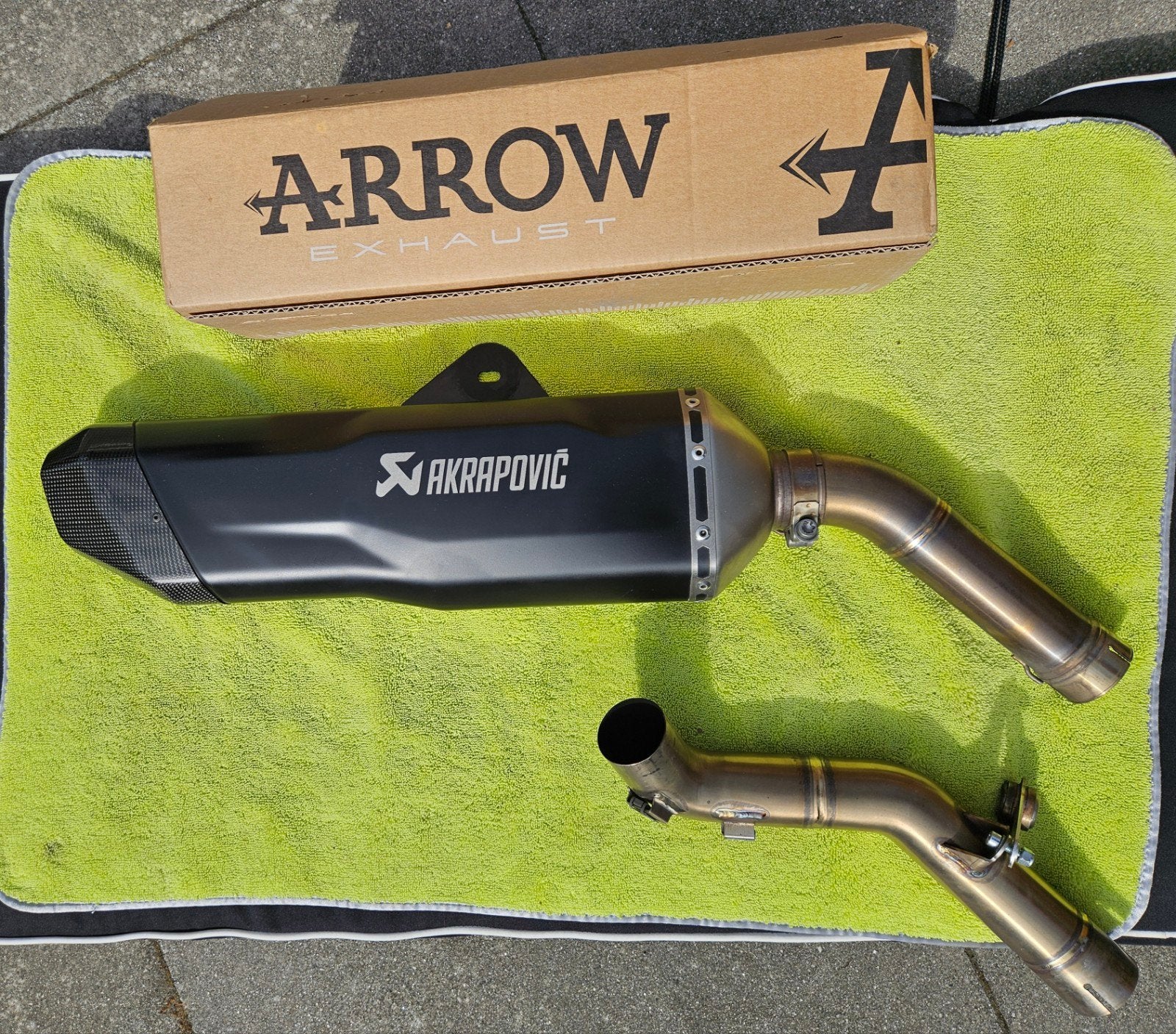 Akrapovic / Arrow uitlaat BMW F850GS(A) - F750GS, Ophalen of Verzenden, Gebruikt