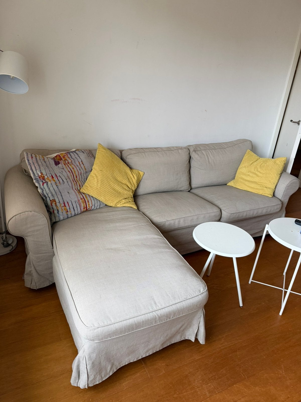 Ikea Ektorp 3zits met chaise longue, Ophalen, Gebruikt