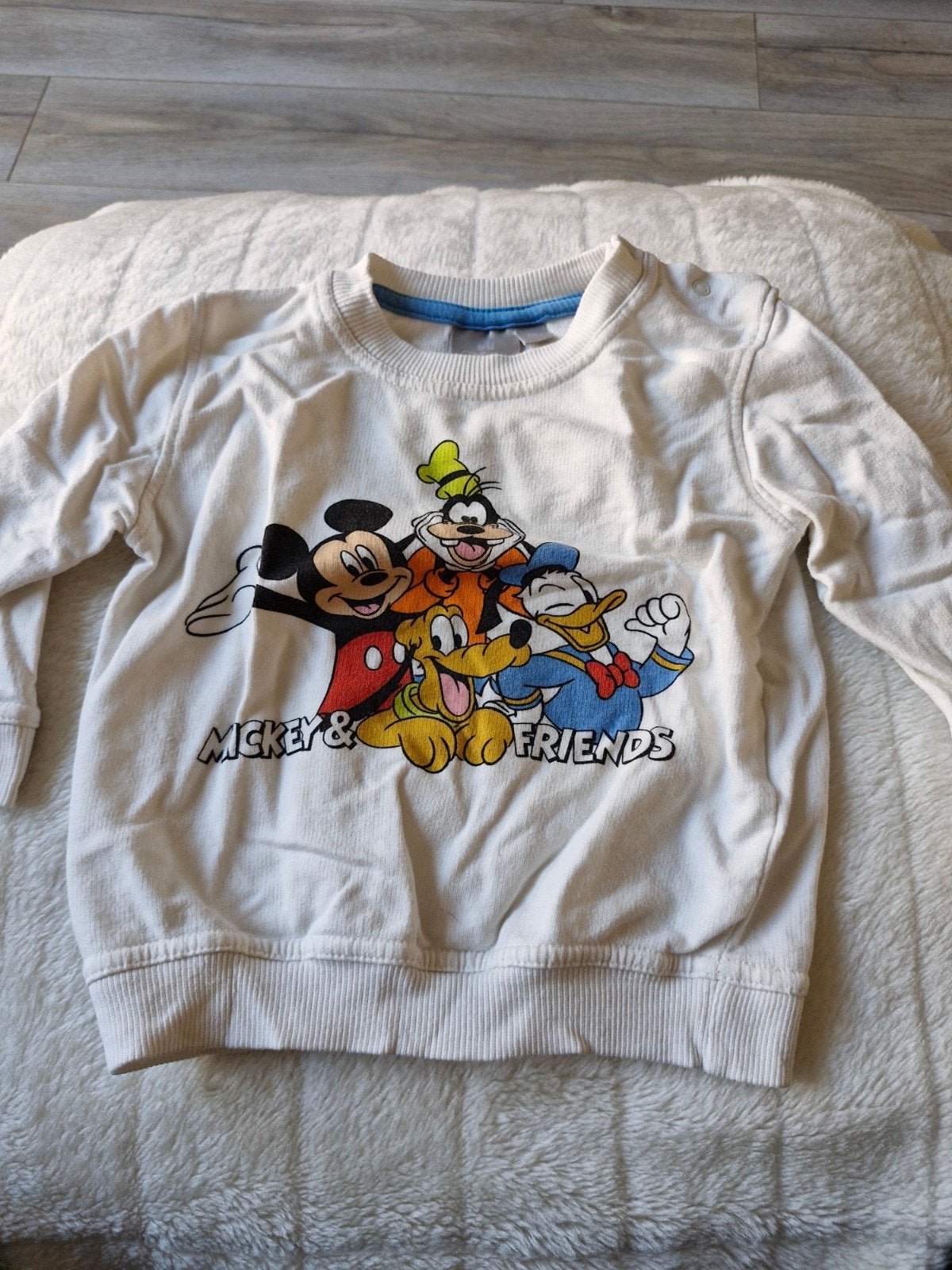 Witte Mickey en friends trui maat 80, Onbekend, Disney Baby, Ophalen of Verzenden, Zo goed als nieuw