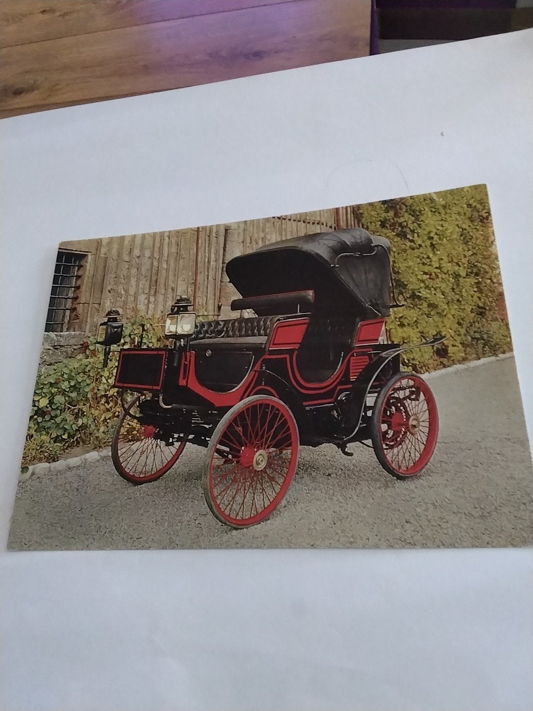 Oude ansichtkaart: Peugeot auto uit 1891-1899, Ophalen of Verzenden
