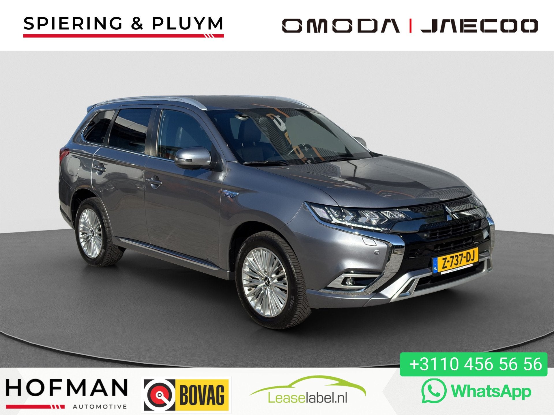 Mitsubishi Outlander 2.4 PHEV S-Edition Dealer Onderhouden |, Auto's, Automaat, 4 cilinders, 120 €/maand, Leder