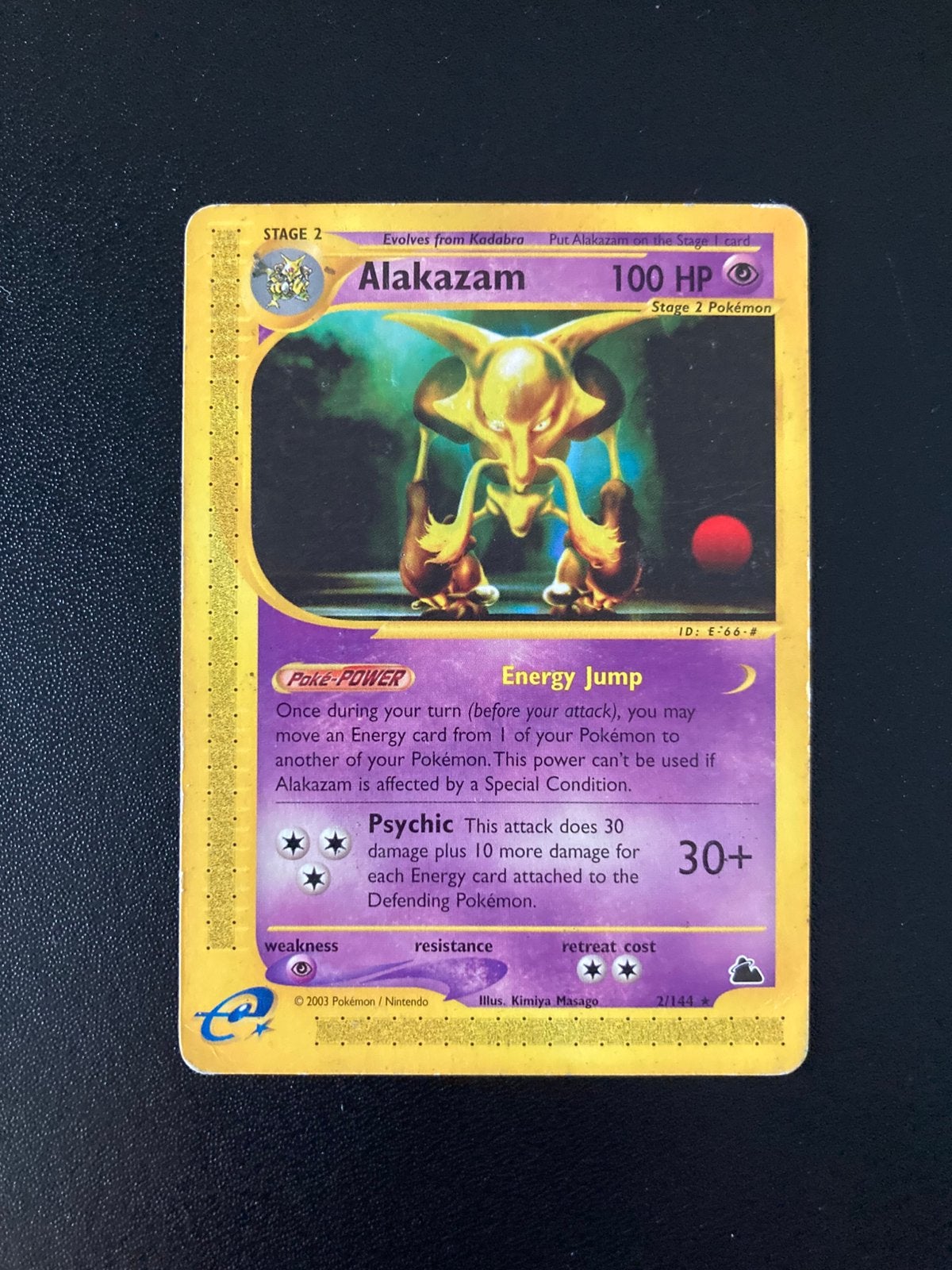 Pokemon kaart Alakazam, Ophalen of Verzenden, Zo goed als nieuw