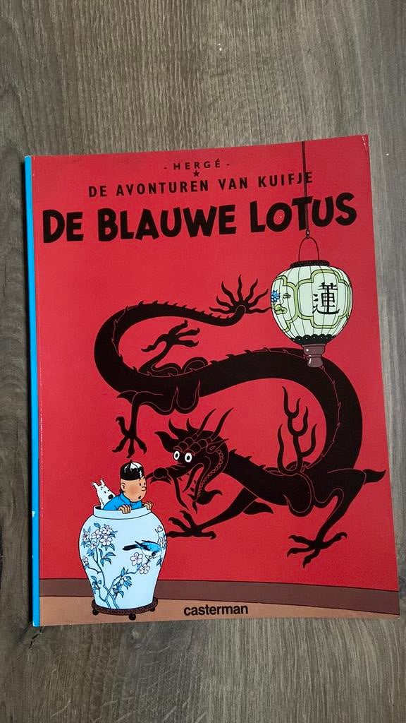 Kuifje en De blauwe Lotus, Boeken, Eén stripboek, Ophalen of Verzenden, Zo goed als nieuw