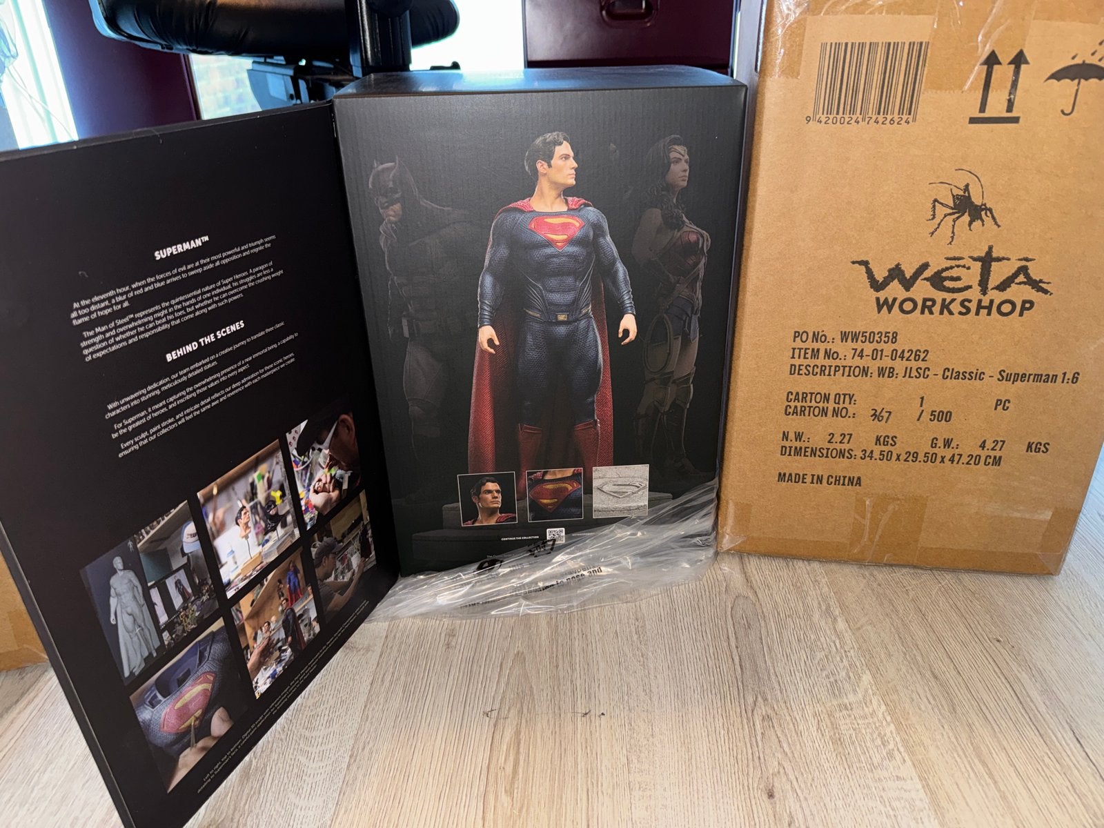 Weta Workshop Superman 1:6 Schaal Beeld - Nieuw in Doos, Ophalen of Verzenden, Nieuw