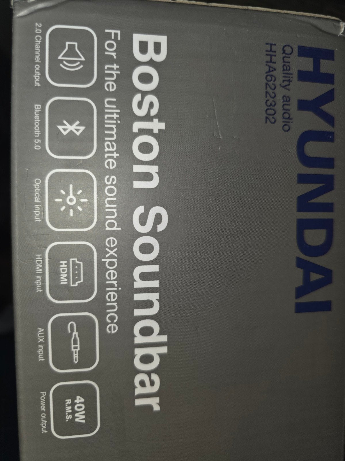 Hyundai Boston Soundbar HHA6222302 - Nieuw in doos, Audio, Tv en Foto, Ophalen of Verzenden, Bluetooth, Nieuw