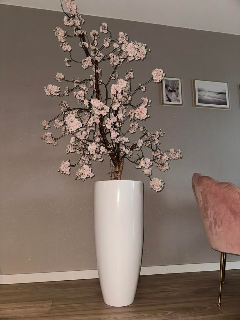 Kunst bloesemboom, Huis en Inrichting, Woonaccessoires | Kunstplanten en Kunstbloemen, Ophalen, Binnen, Roze, Zijde