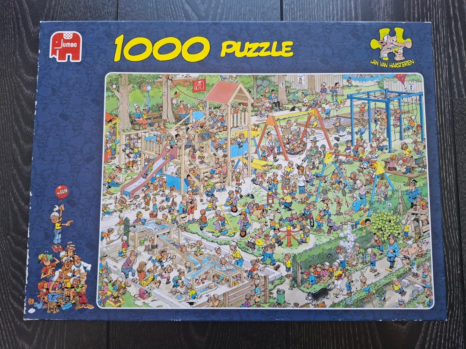 Jan van Haasteren 1000 stukjes puzzel - Speeltuin, Ophalen, 500 t/m 1500 stukjes, Gebruikt, Legpuzzel