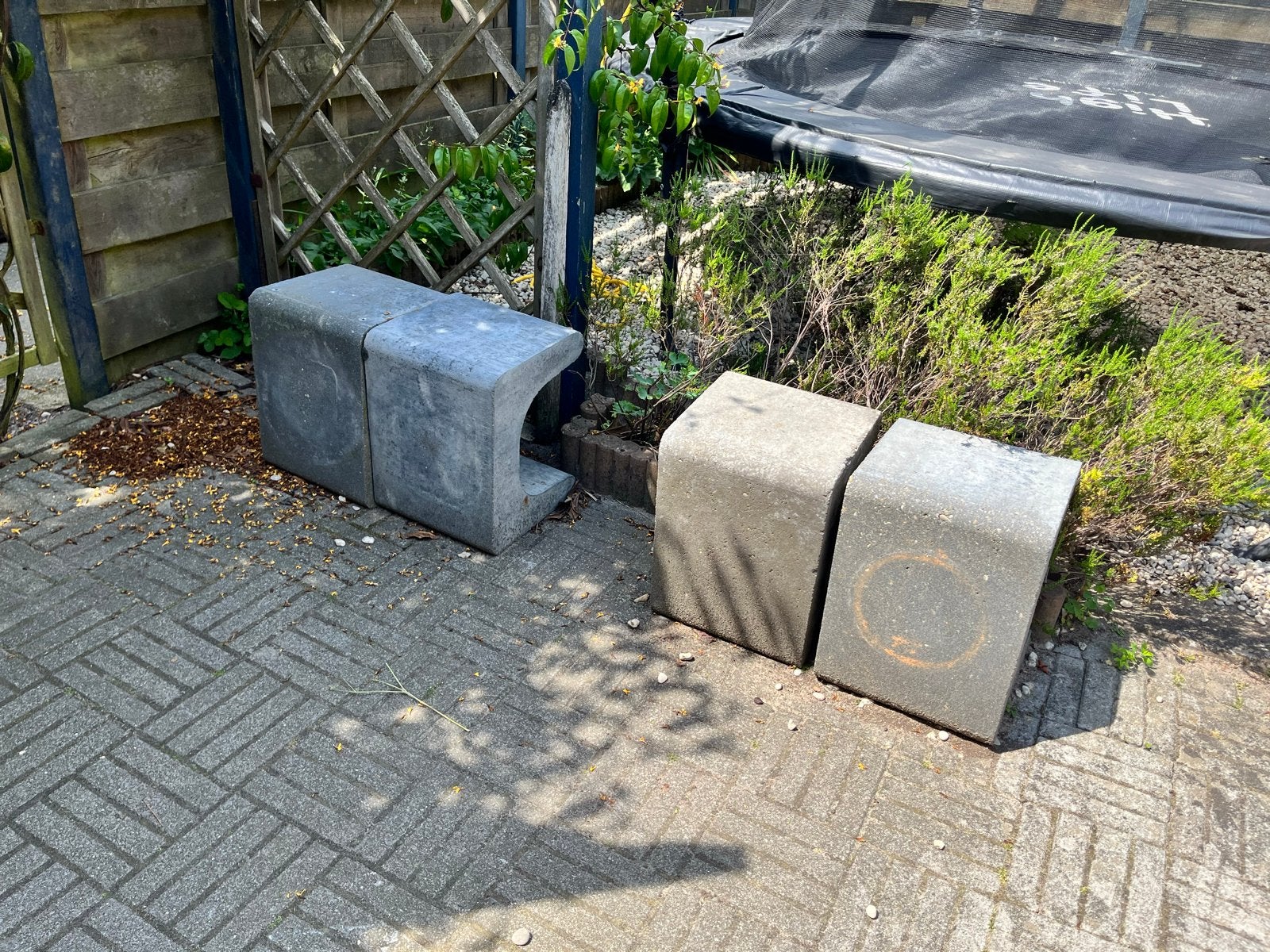 Betonnen blokken voor tuin of terras, Tuin en Terras, Grind, Keien en Split, Ophalen, Overige materialen, Gebruikt, Overige typen