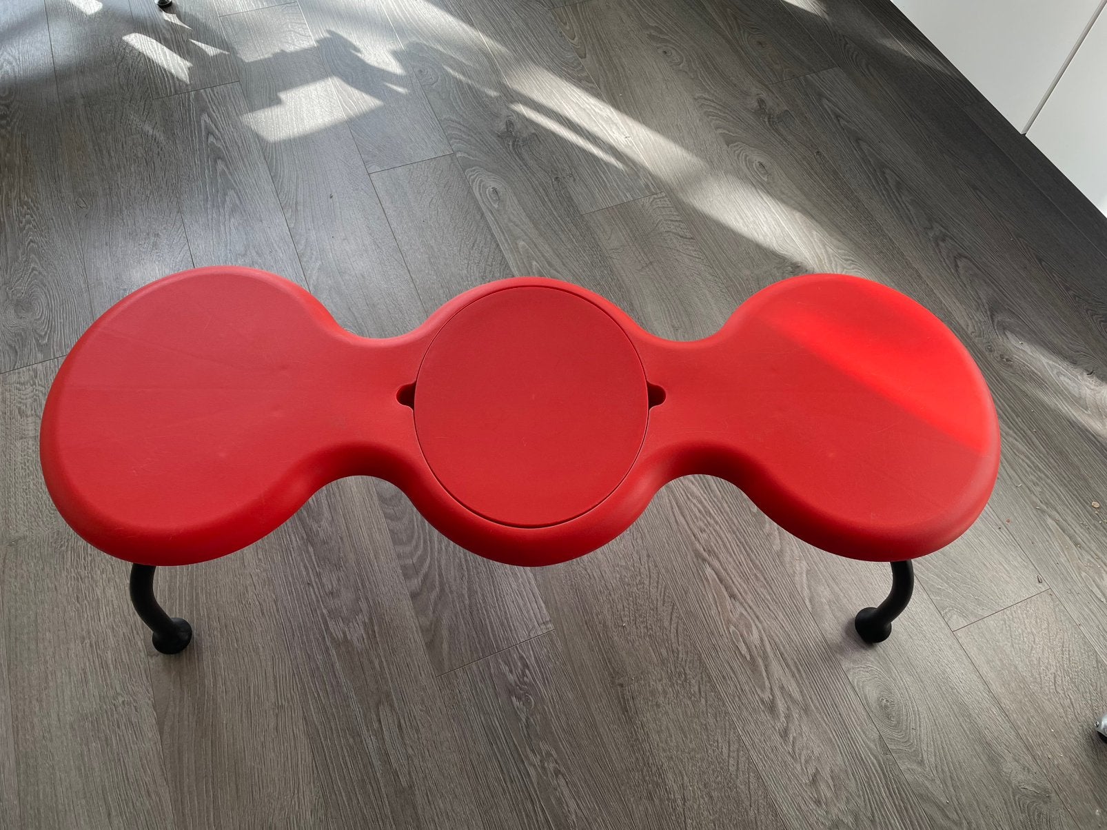 Ikea bankje met speelgoed bakje, Ophalen, Gebruikt, Rood, Met deksel