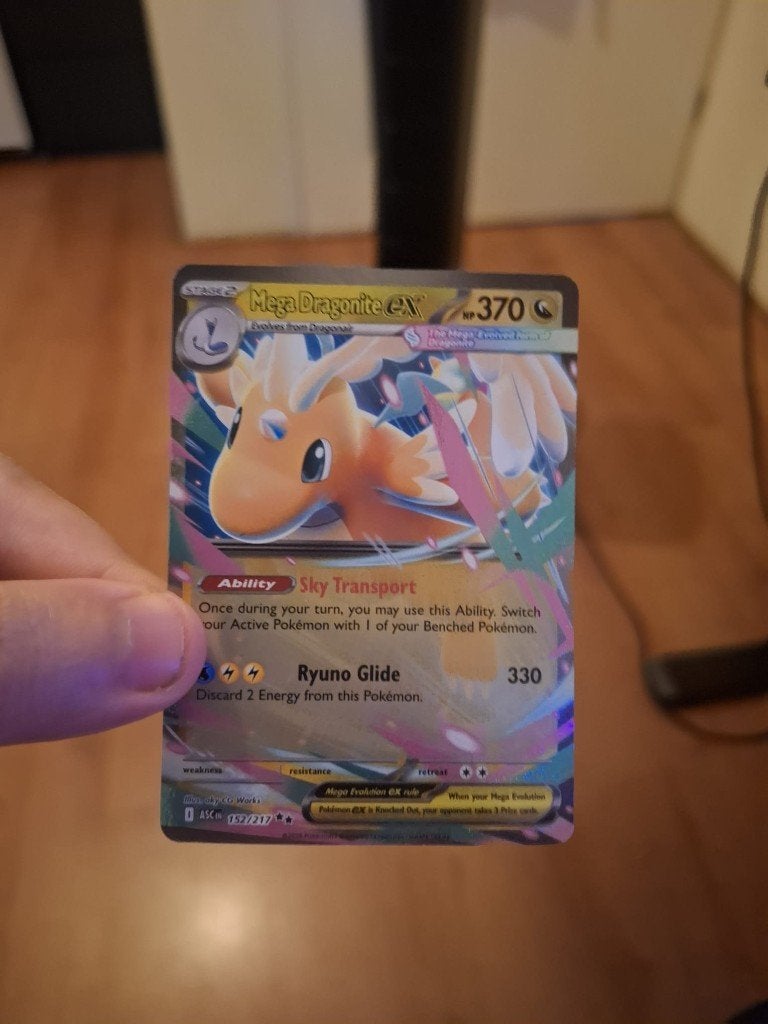Mega Dragonite ex (ASC 152), Ophalen of Verzenden, Zo goed als nieuw, Losse kaart
