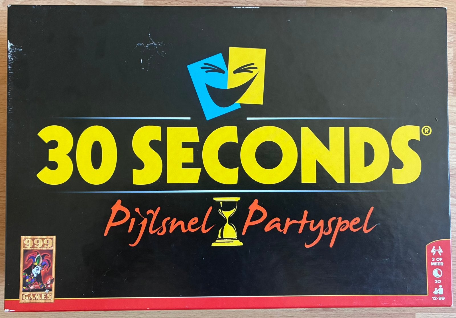 30 seconds - pijlsnel partyspel (999Games), Vijf spelers of meer, Ophalen of Verzenden, Zo goed als nieuw