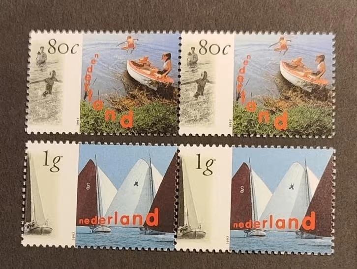 Nederland NVPH 1727 - 1728 geschakeld (pf), Verzenden, Na 1940, Postfris