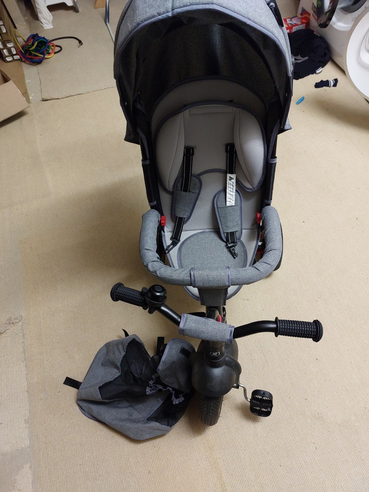 HyperMotion driewieler met duwstang en stuurfunctie, Fietsen en Brommers, Ophalen, Zo goed als nieuw, HyperMotion, Duwstang