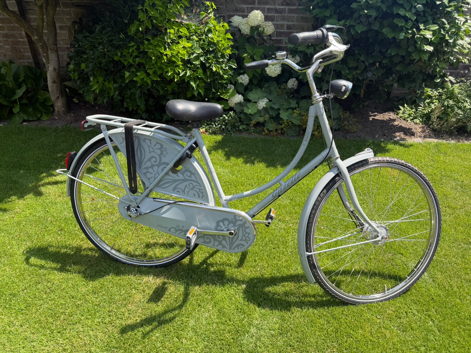 Gazelle omafiets 3 versnellingen en Naafdynamo, 56 cm of meer, Ophalen, Gebruikt, Versnellingen