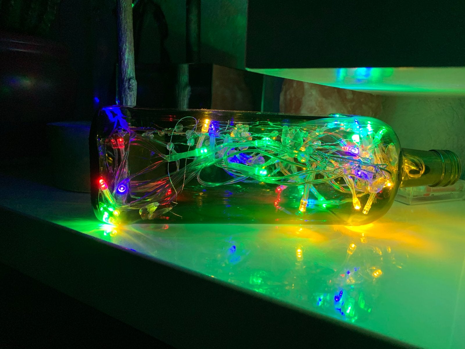 Decoratieve fles met LED-verlichting, Ophalen, Nieuw
