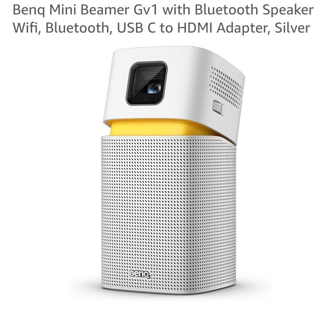 Benq Mini Beamer Gv1 met Bluetooth Speaker - Nieuw in doos, Ophalen of Verzenden, Nieuw, Benq