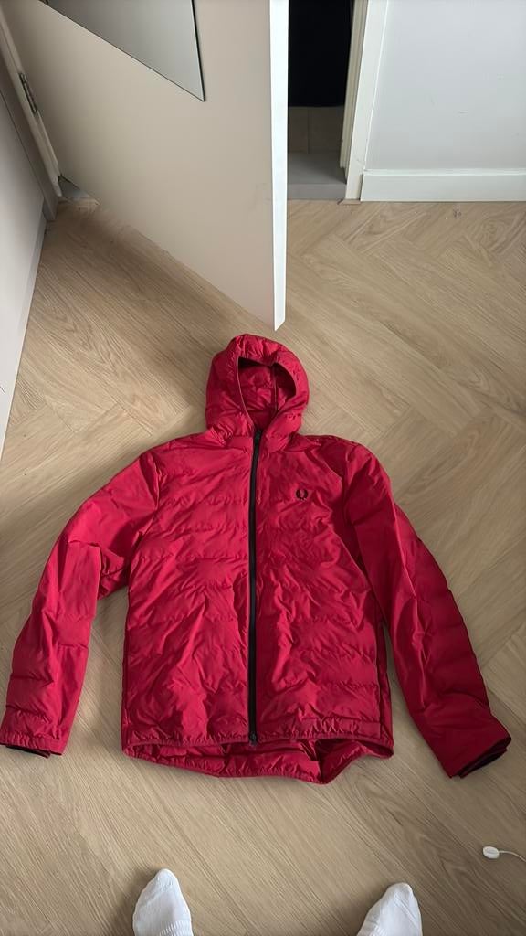 Fred Perry jas, Ophalen of Verzenden, Zo goed als nieuw, Maat 52/54 (L), Zwart