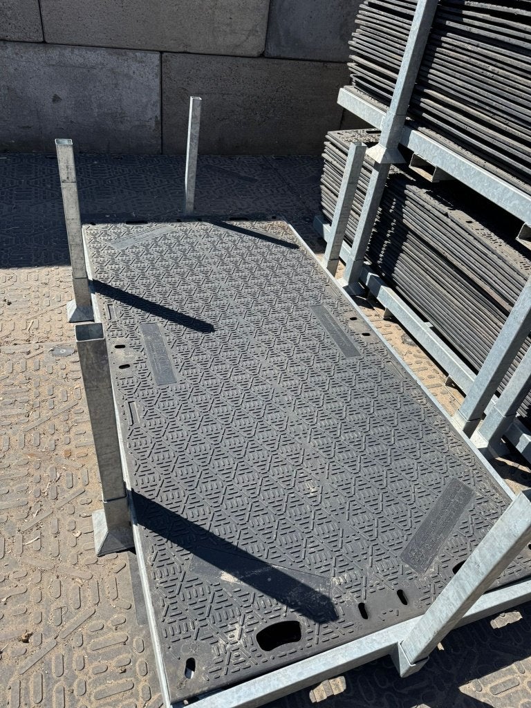 verhuur Ferex rijplaten 2,4x1,2 m, Ophalen of Verzenden, Zo goed als nieuw, Overige materialen, Minder dan 20 mm