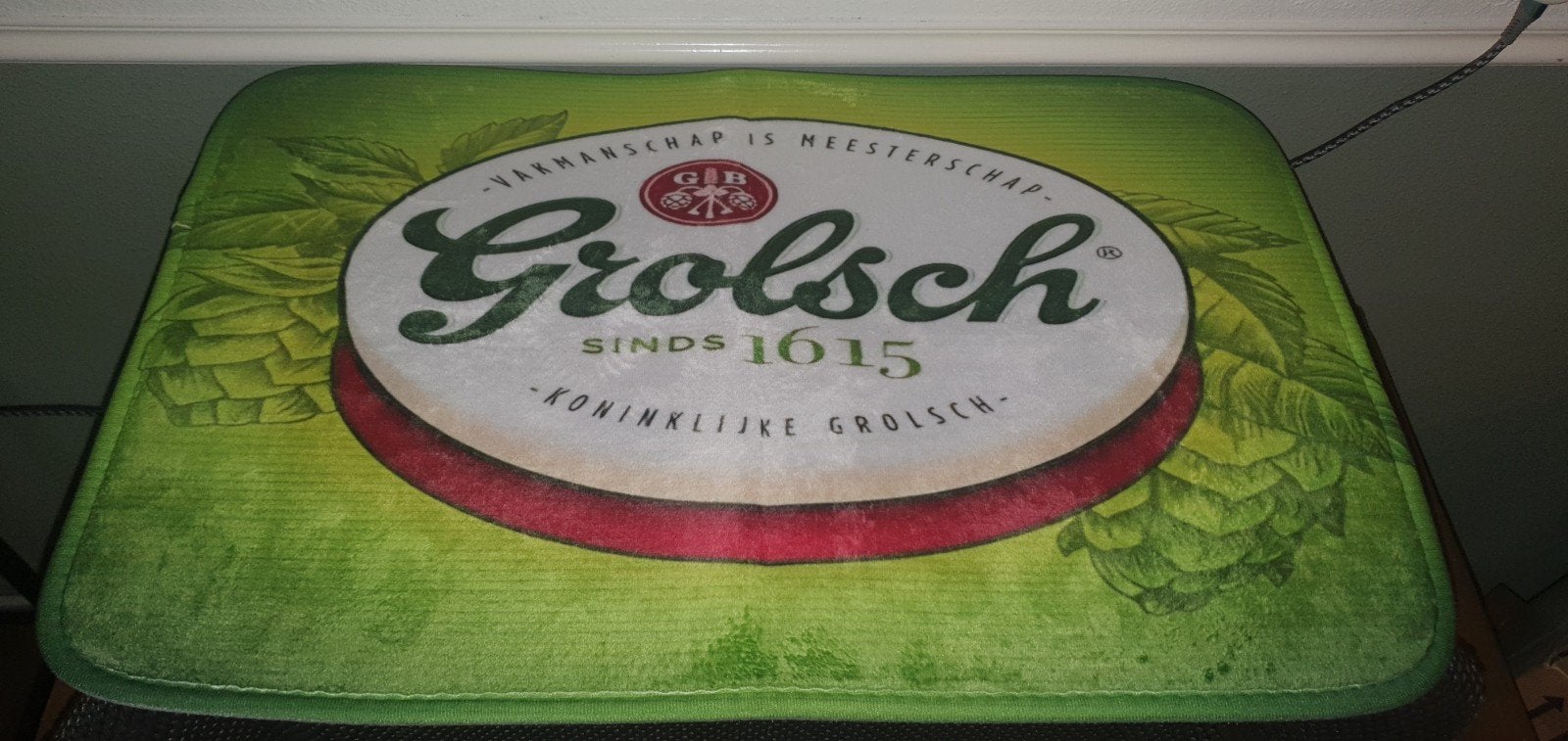 Grolsch Deurmat 60x40 cm - Vakmanschap is Meesterschap, Ophalen of Verzenden, Nieuw, Overige typen, Grolsch
