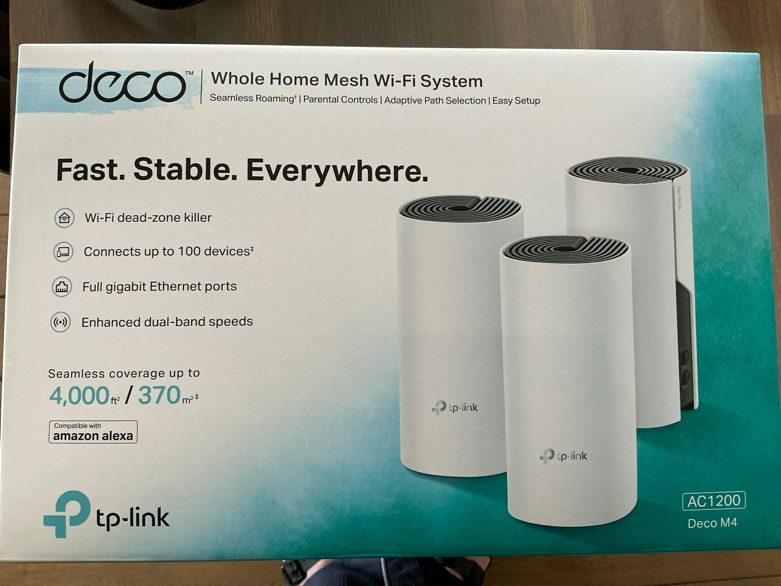TP-Link Deco M4 AC1200 Whole Home Mesh Wi-Fi Systeem, Computers en Software, Routers en Modems, Ophalen of Verzenden, Nieuw, Router