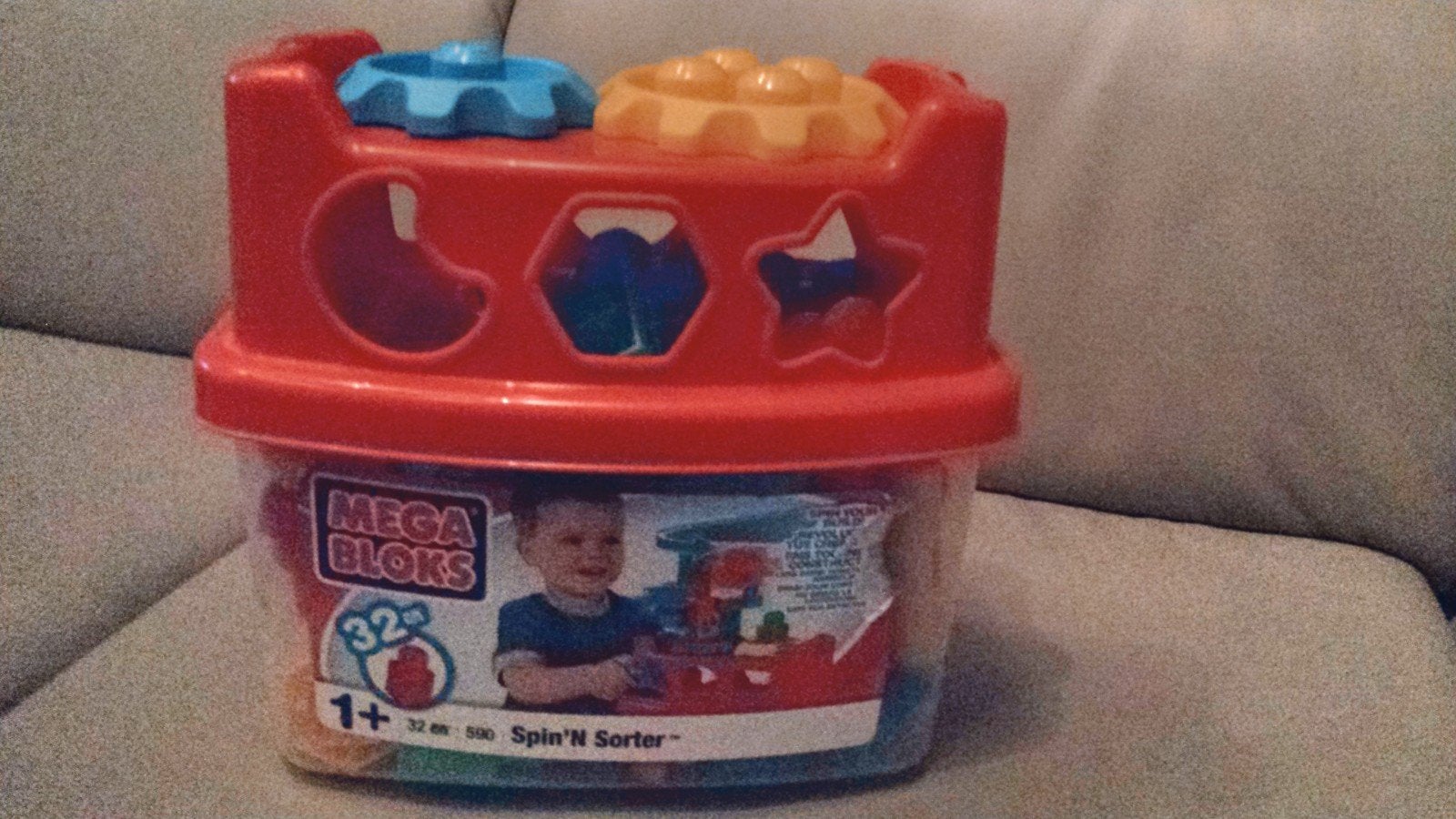Mega Bloks Spin 'N Sorter met 32 blokken, Ophalen of Verzenden, Zo goed als nieuw, Megabloks