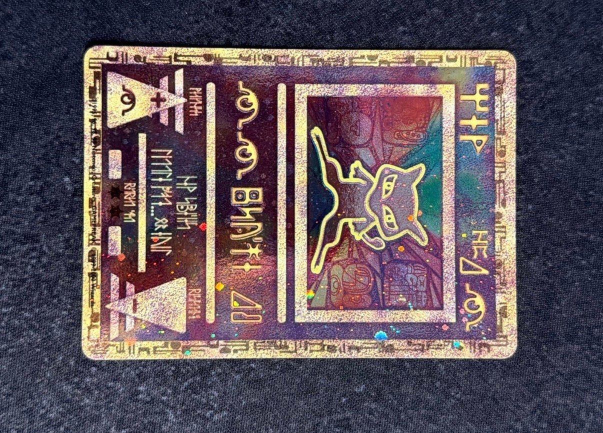 Mew Ancient Mew Pokémon Kaart, Ophalen, Zo goed als nieuw, Losse kaart, Foil