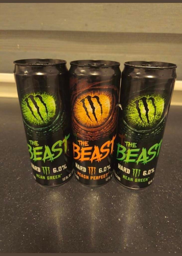 Monster energy Beast met alcohol!! Vol!!!, Ophalen, Zo goed als nieuw, Overige typen