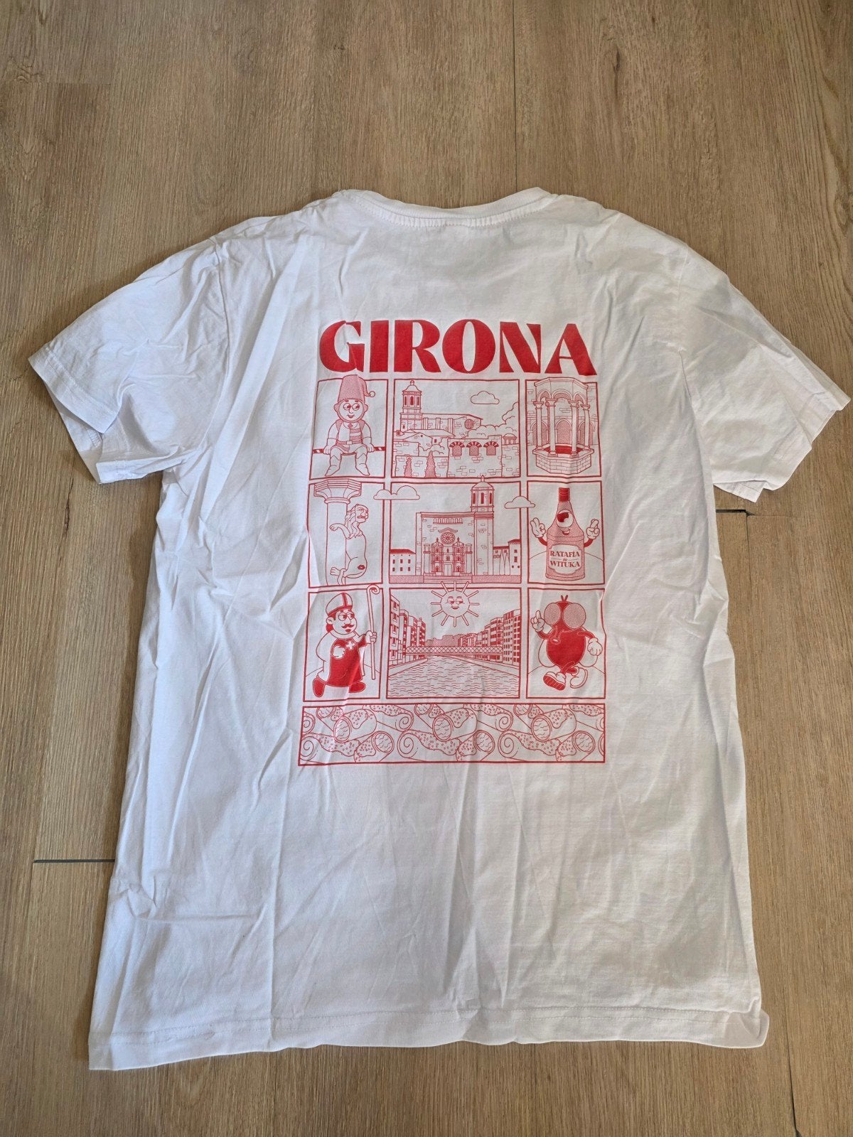 Wituka T-shirt met Girona print, Ophalen of Verzenden