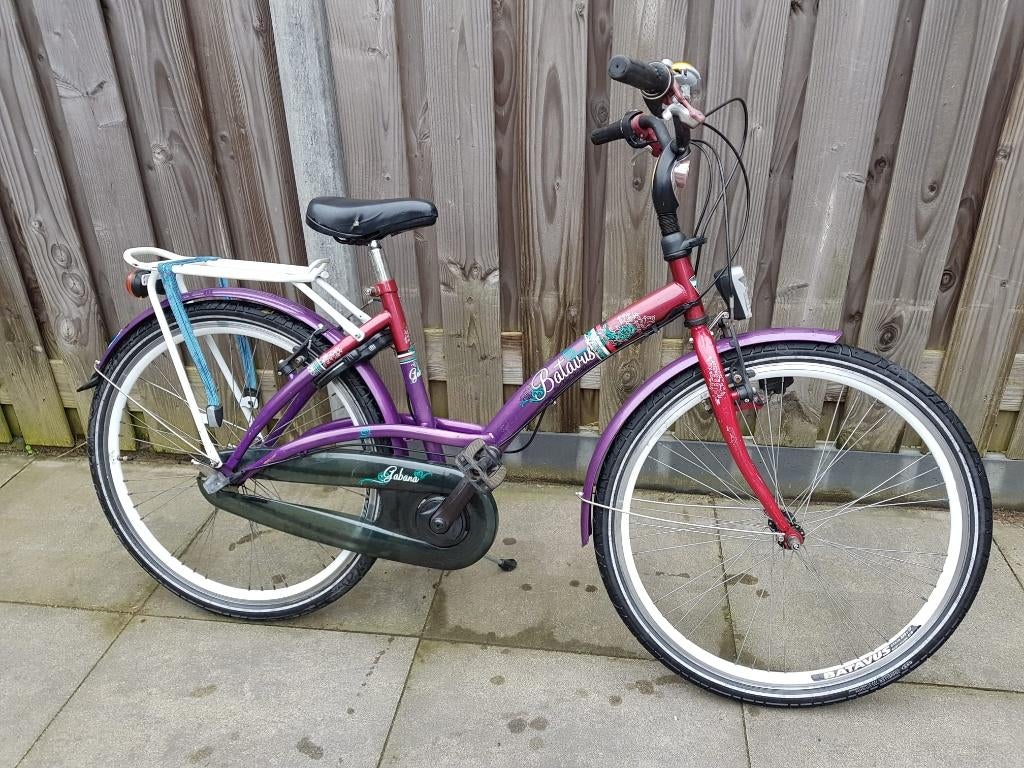 Batavus Gabana Meisjesfiets – 26 Inch, Fietsen en Brommers, Terugtraprem, Gebruikt, Versnellingen, Batavus