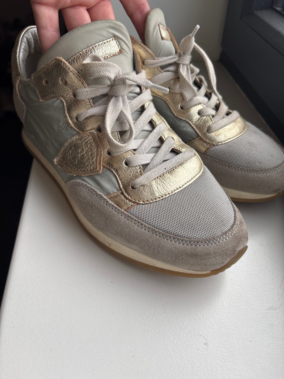 Philippe Model Paris sneakers maat 39, Kleding | Dames, Ophalen of Verzenden, Gedragen, Grijs, Sneakers of Gympen