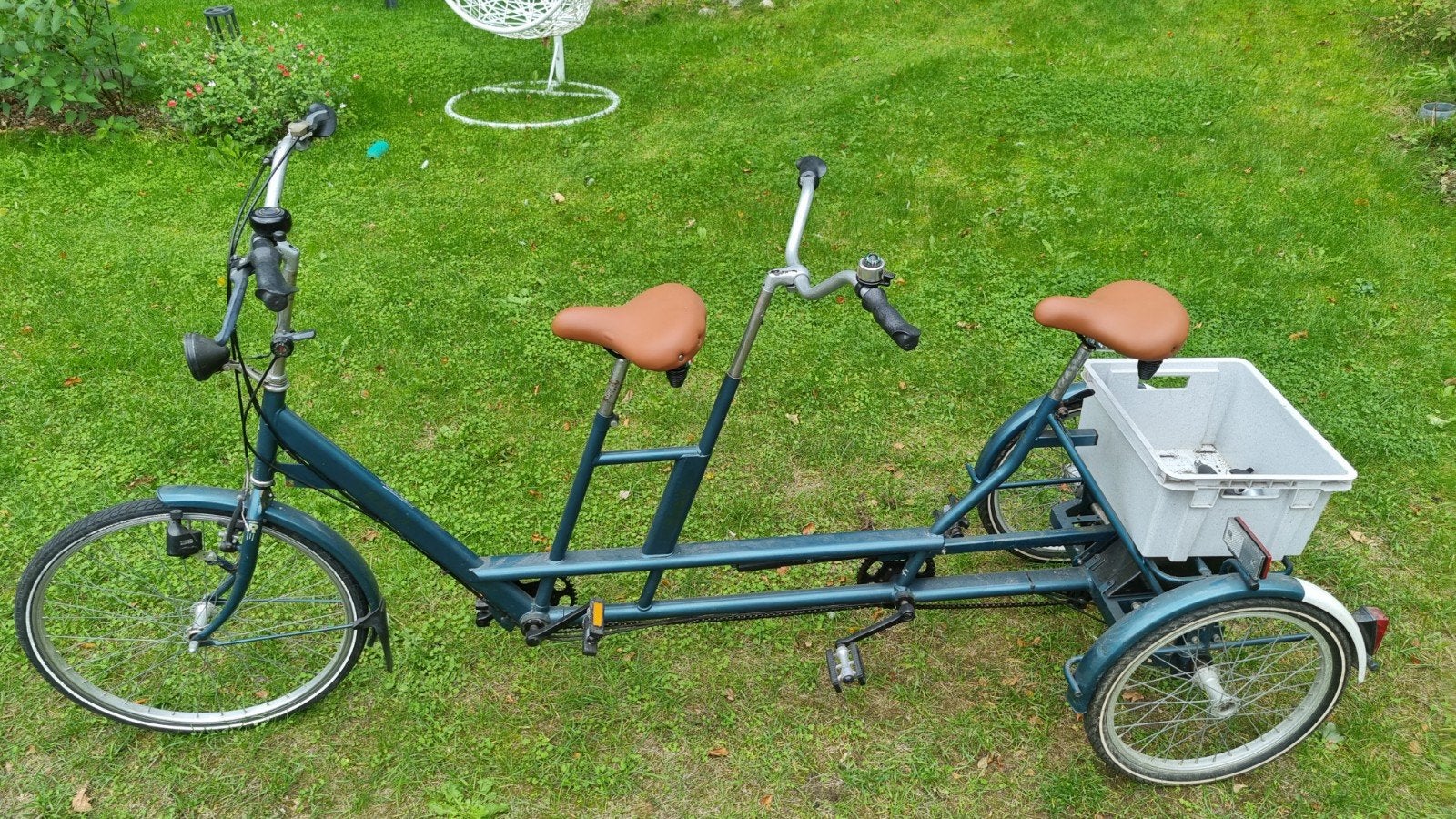 Van Raam tandem driewieler, Fietsen en Brommers, Ophalen, Minder dan 10 versnellingen, Gebruikt, Velgrem