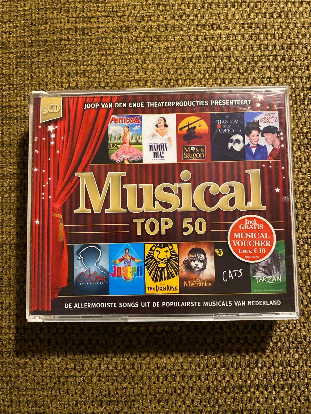 Musical Top 50 - 3 cd Boxset met de beste musicalhits, Gebruikt, Ophalen of Verzenden, Inclusief doosje, Boxset