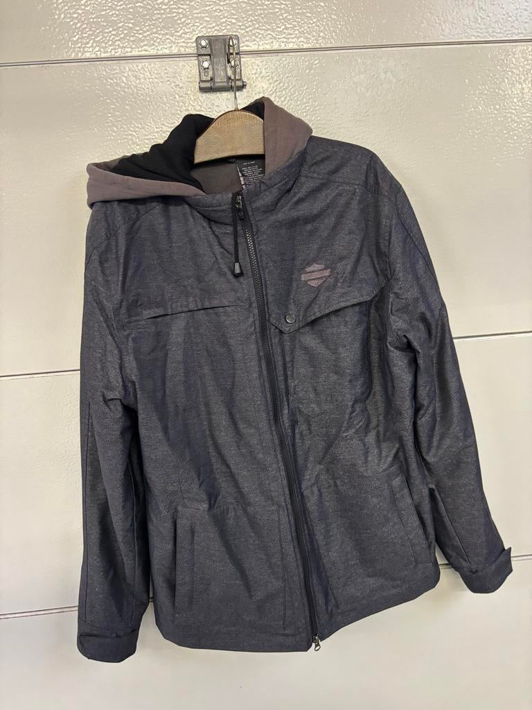 Zo goed als nieuwe originele Harley Davidson jas, Kleding | Heren, Ophalen of Verzenden, Zo goed als nieuw, Overige maten, Grijs